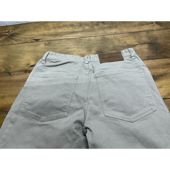 Best Made Co Jeans Mens 31x30 Khaki Straight Denim Jeans - Picture 8 of 12